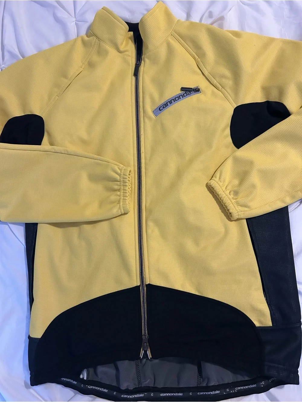 Men's Yellow & Black Performance Zip Jacket